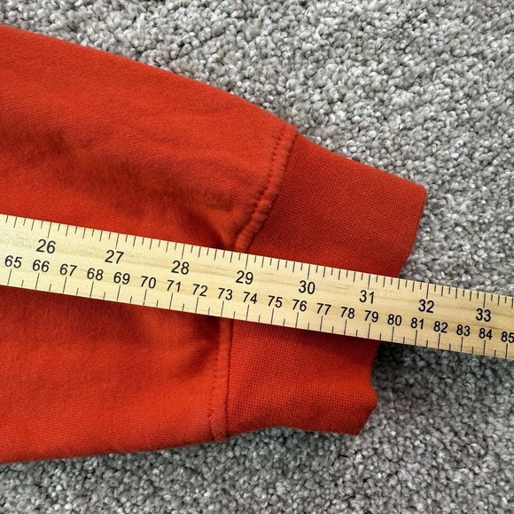 Burton Hoodie Mens Orange XL Red Extra Large Graphic Snowboarding Pullover - Picture 8 of 15